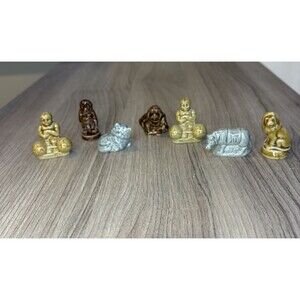 wade whimsies figurines lot Of 7 Circus Rhinoceros Cat